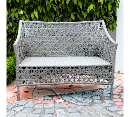 Диван садовий Greengard Лінора 2-місний, світло-сірий