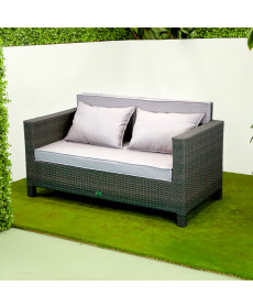 Диван садовий Greengard Класик 2-місний з подушками, сірий