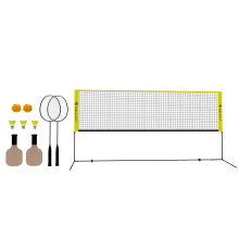 Набір для бадмінтону 2-в-1 Halofit, жовто-чорний