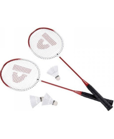 Ракетки для бадмінтону DONNAY 6 ел, червоно-білі