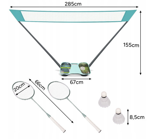 Набір для бадмінтону Trizand 25515, блакитний