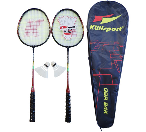 Ракетки для бадмінтну KUBISPORT 05-GBR24K, чорно-червоні