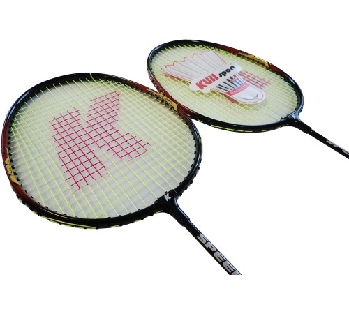 Ракетки для бадмінтну KUBISPORT 05-GBR24K, чорно-червоні