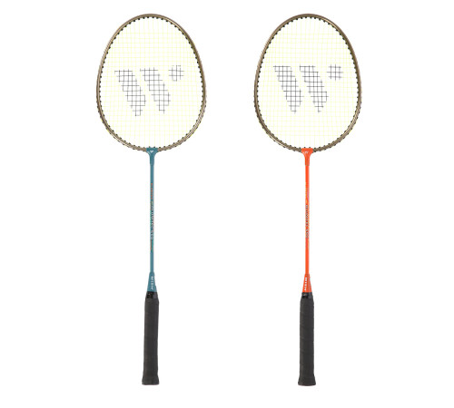 Ракетки для бадмінтону WISH ALUMTEC 550K 72 мм, блакитно-орнажеві
