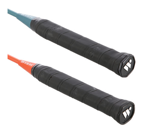 Ракетки для бадмінтону WISH ALUMTEC 550K 72 мм, блакитно-орнажеві