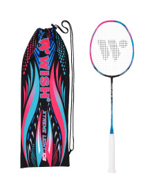 Ракетка для бадмінтону WISH EXTREME LIGHT 103, рожево-блакитна