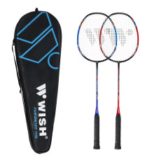 Ракетки для бадмінтону WISH FUSIONTEC 777K, червоно-сині