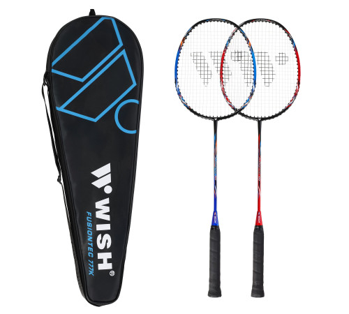 Ракетки для бадмінтону WISH FUSIONTEC 777K, червоно-сині