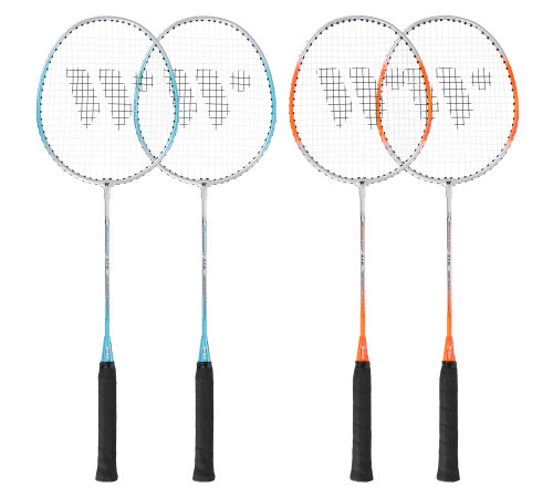 Ракетки для бадмінтону WISH STEELTEC 416, блакитно-оранжеві