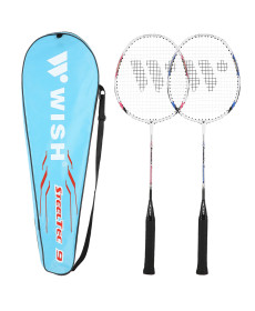 Ракетки для бадмінтону  WISH STEELTEC 9K, червоно-сині
