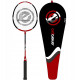 Ракетка для бадмінтону ENERO PRO 32, чорно-червона