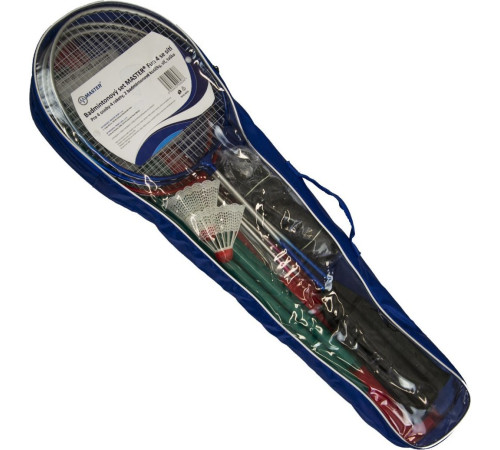 Ракетки для бадмнітону Master Fun, синьо-червоний