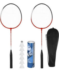 Ракетки для бадмінтону Springos UNIWERSALNY KG0008, чорно-червоний