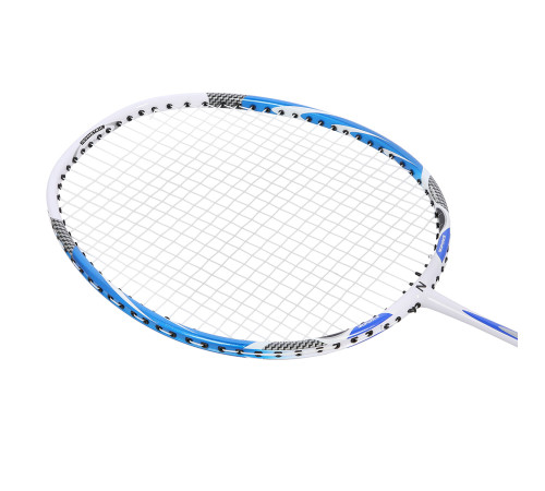 Ракетка для бадмінтону NILS NR406 CARBON, синьо-біла