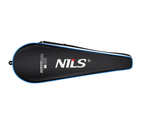 Ракетка для бадмінтону NILS NR406 CARBON, синьо-біла