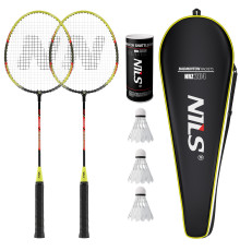 Набір для бадмінтону NILS NRZ204-1 ALUMINUM, чорно-зелений