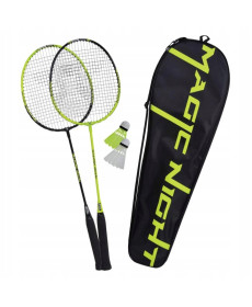 Набір для бадмінтону Talbot Torro Magic Night 449405, чорно-зелений