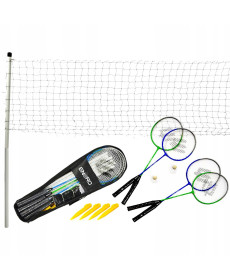 Набір для бадмінтону ENERO 500, синьо-зелений