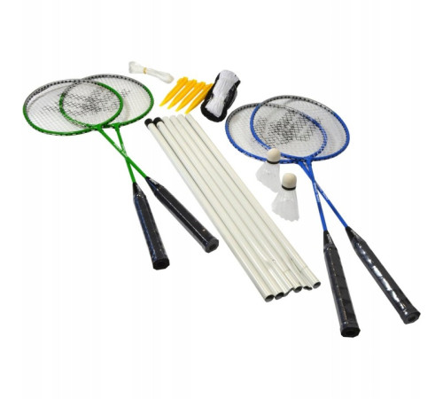 Набір для бадмінтону ENERO 500, синьо-зелений