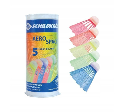 Волани для бадмінтону пластикові SCHILDKROT Aero Space, 5 шт