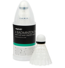 Волани для бадмінтону пластикові Avento 46SG LED, 4 шт