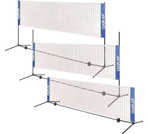 Сітка для бадмінтону, тенісу та волейболу регульована Enero 310 х 76 см
