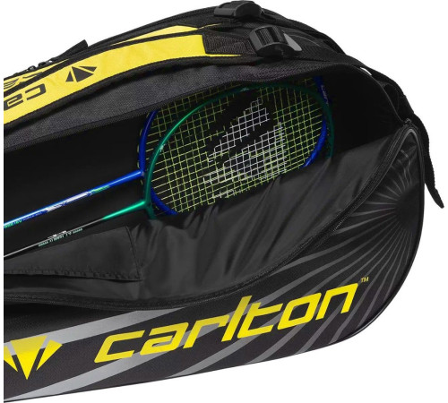ACV Torba na rakiety do badmintona Carlton Team 2 Comp czarno-żółta 13050236