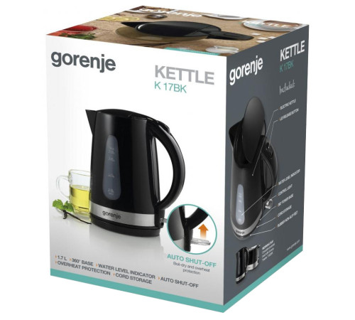 Електрочайник GORENJE K 17 BK
