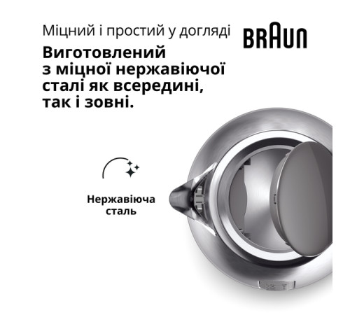 Електрочайник BRAUN WK 1500 GY