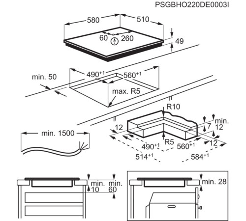 Варильна поверхня індукційна ELECTROLUX KIS62453I
