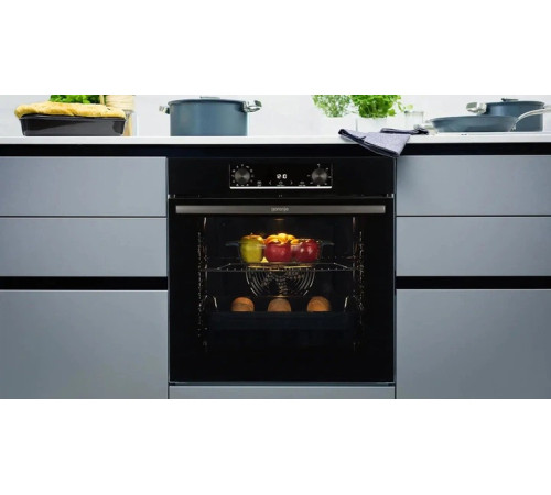 Комплект Духова шафа GORENJE BO6735E02BK та Варильна поверхня газова GORENJE G641EB