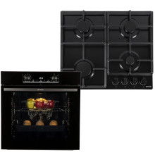 Комплект Духова шафа GORENJE BO6735E02BK та Варильна поверхня газова GORENJE G641EB