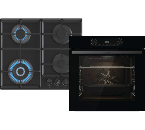 Комплект Духова шафа GORENJE BO6735E05B та Варильна поверхня газова GORENJE GTW641EB