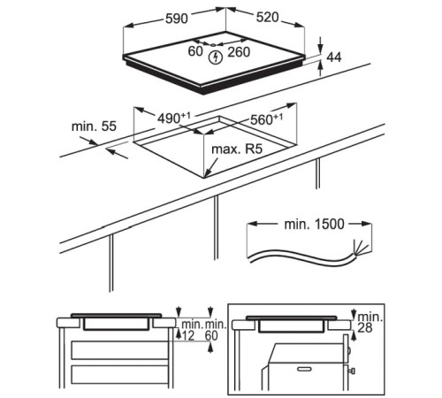 Варильна поверхня індукційна ELECTROLUX CIT61443