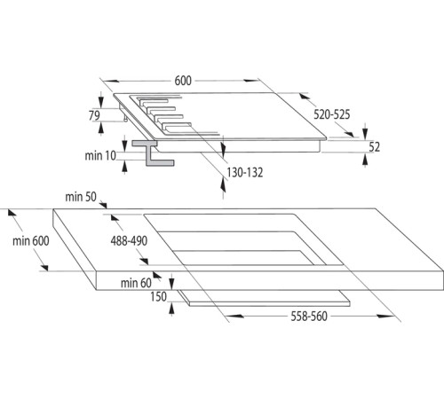 Варильна поверхня газова GORENJE G 642 AB
