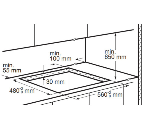 Варильна поверхня газова ELECTROLUX KGS6436K