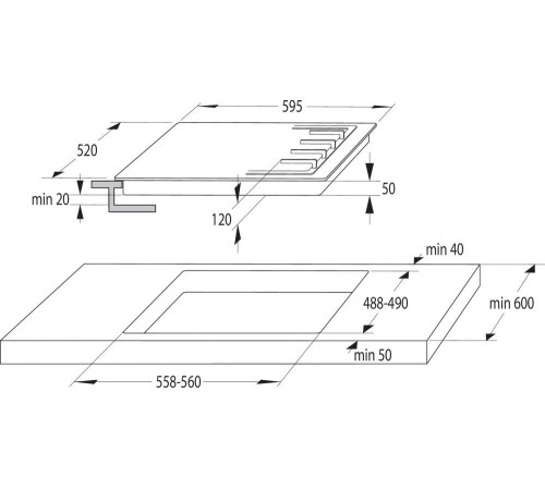 Варильна поверхня комбінована GORENJE GCI 691 BSC