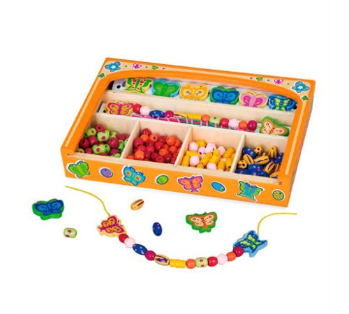 Набір для створення прикрас Viga Toys Намисто з метеликів (58550) Набір для створення прикрас Viga Toys Намисто з метеликів (58550)