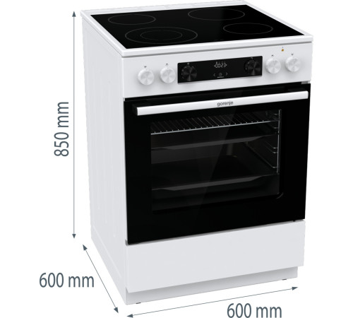 Плита електрична GORENJE GECS 6C70 WC