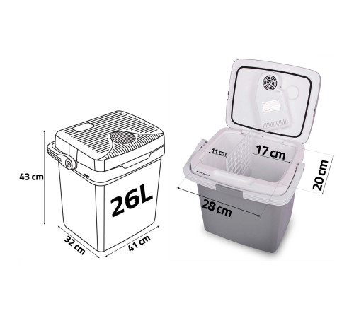 Холодильник туристичний Berdsen Icemax на 26 літрів в режимі ECO
