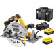 Пила циркулярна акумуляторна Dewalt DCS572P2 18V 184 мм (2 x акумулятори)