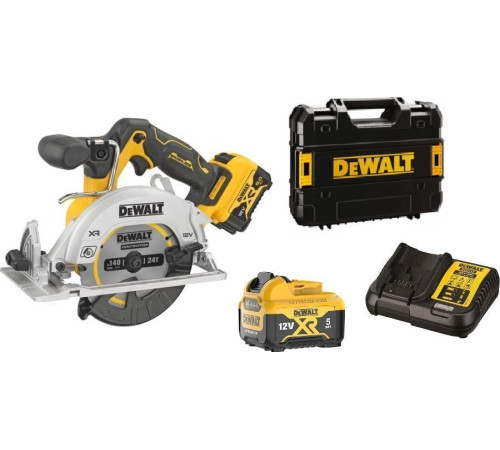 Циркулярна пила акумуляторна Dewalt DCS512P2 12 В 140 мм (2 x акумулятора)