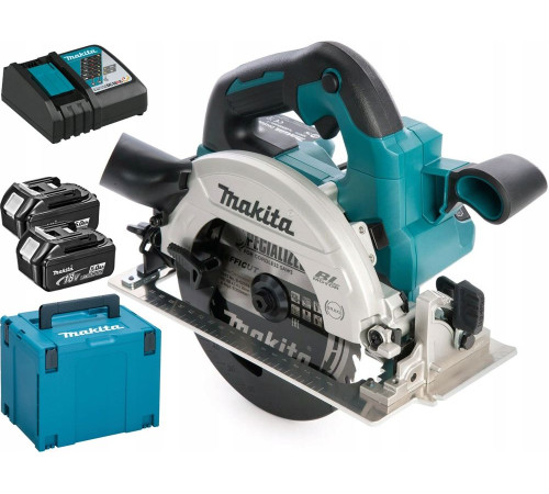 Пила циркулярна Makita DHS660RTJ 18 V 165 мм (2 x акумулятора)