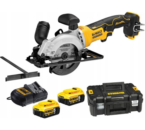 Циркулярна пила акумуляторна Dewalt DCS571P2 18 В 115 мм (2 x акумулятора)