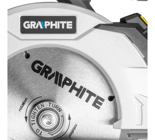 Пила циркулярна акумуляторна Graphite 58G008 18 В 150 мм (1 x акумулятор)