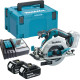 Пила циркулярна акумуляторна Makita DHS680RTJ 18 V 165 мм (2 x акумулятора)