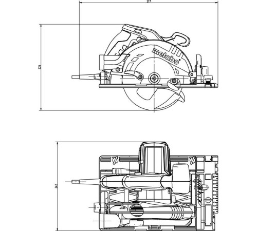 Пила циркулярна Metabo KS 55 FS 1200Вт 160 мм