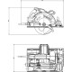 Пила циркулярна Metabo KS 55 FS 1200Вт 160 мм