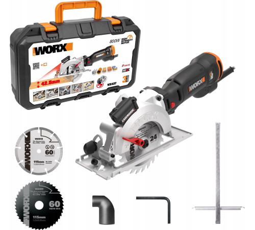 Пила циркулярна Worx WX437 800 Вт 120 мм