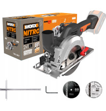 Пила циркулярна акумуляторна Worx WX531.9 500 Вт 20 В 120 мм (без акумулятора)